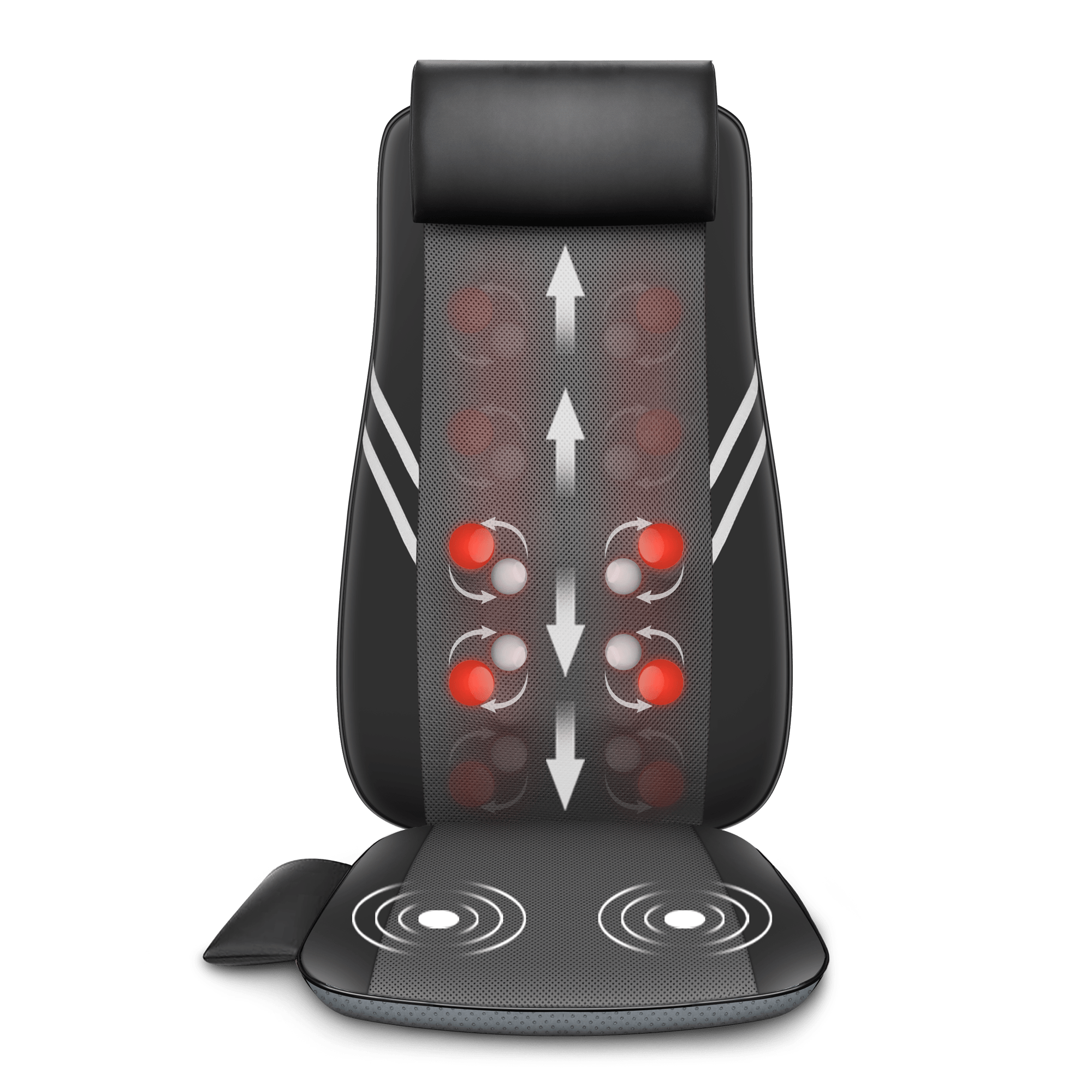 Snailax Heated Shiatsu Back Massager with Vibration - Neck & Shoulder Relief